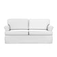 Hillsdale Furniture Faywood Upholstered Sofa, Snow White