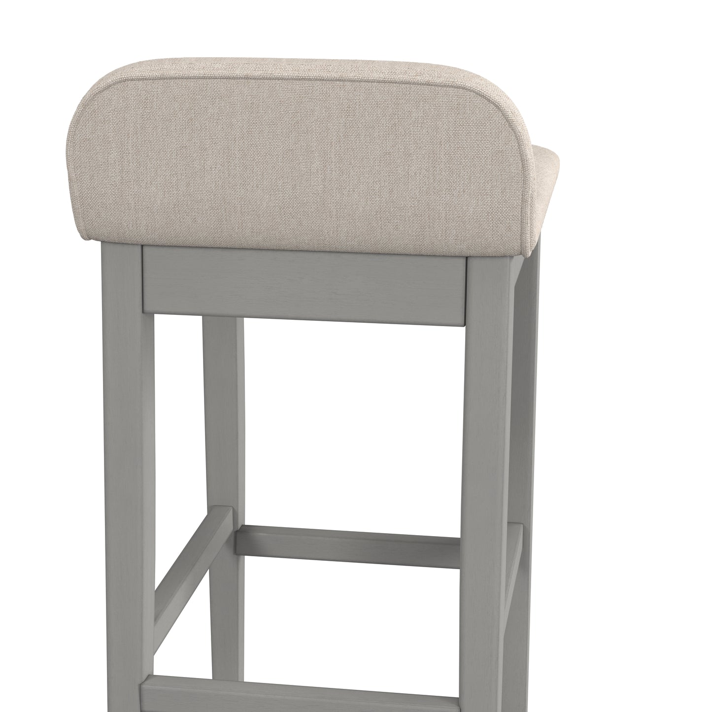 Hillsdale Furniture Maydena Wood Bar Height Stool, Distressed Gray