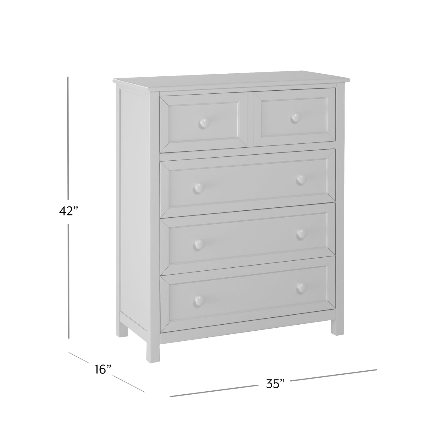 Hillsdale Kids and Teen Schoolhouse 4.0 Wood 4 Drawer Chest, White