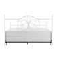 Hillsdale Furniture Ruby King Metal Bed, Textured White