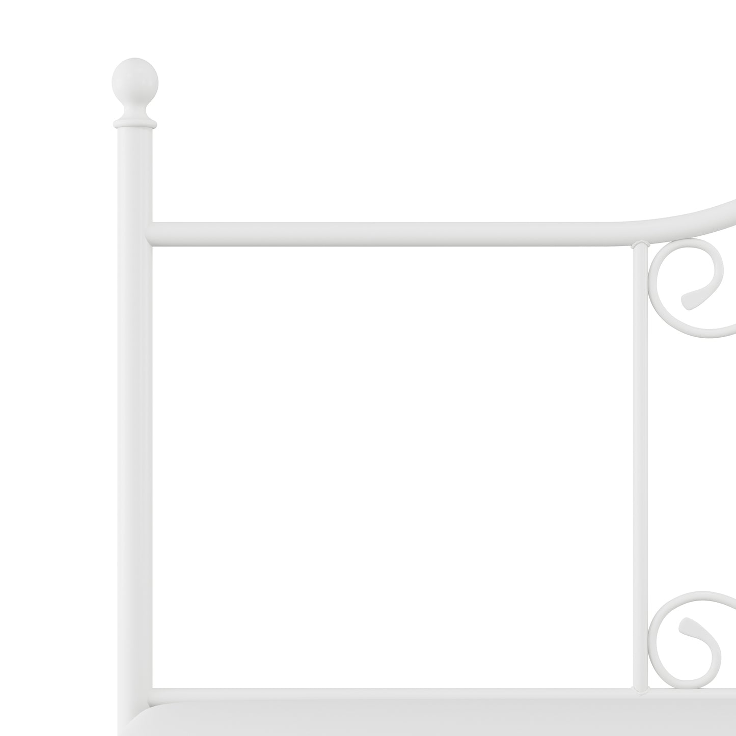 Hillsdale Furniture Ruby King Metal Headboard with Frame, Textured White