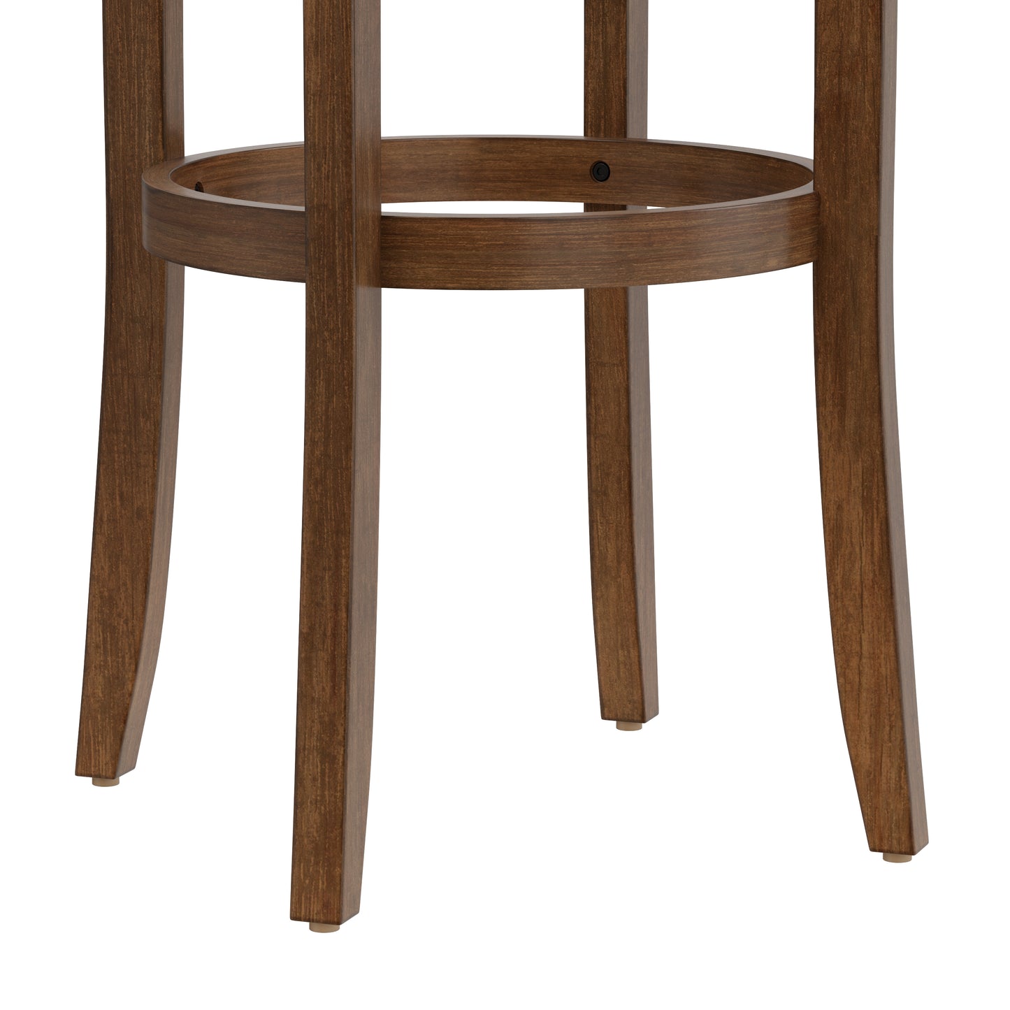 Hillsdale Furniture Brendan Wood Backless Bar Height Swivel Stool, Brown Cherry