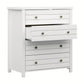 Living Essentials by Hillsdale Harmony Wood 4 Drawer Chest, Matte White