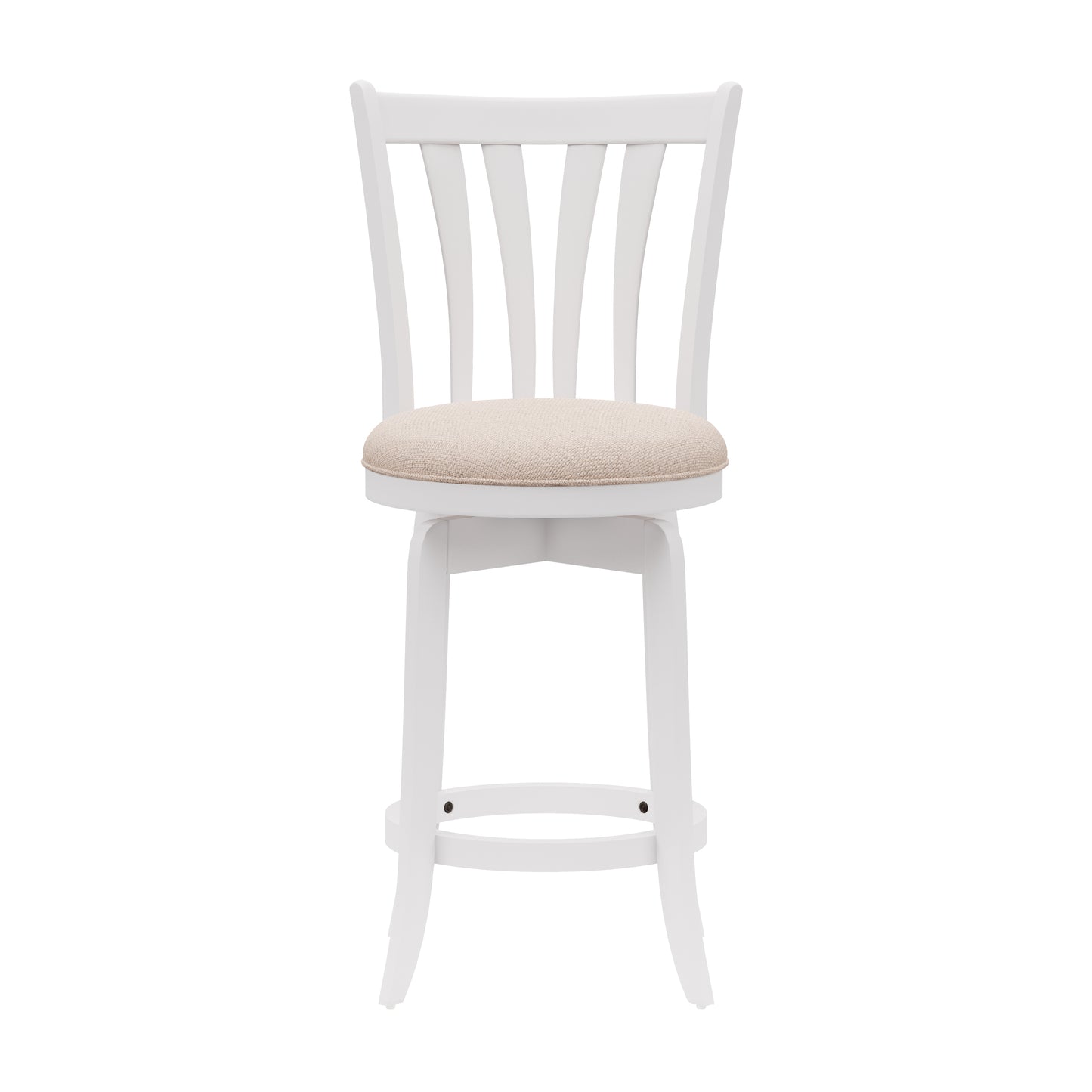 Hillsdale Furniture Savana Wood Counter Height Swivel Stool, White