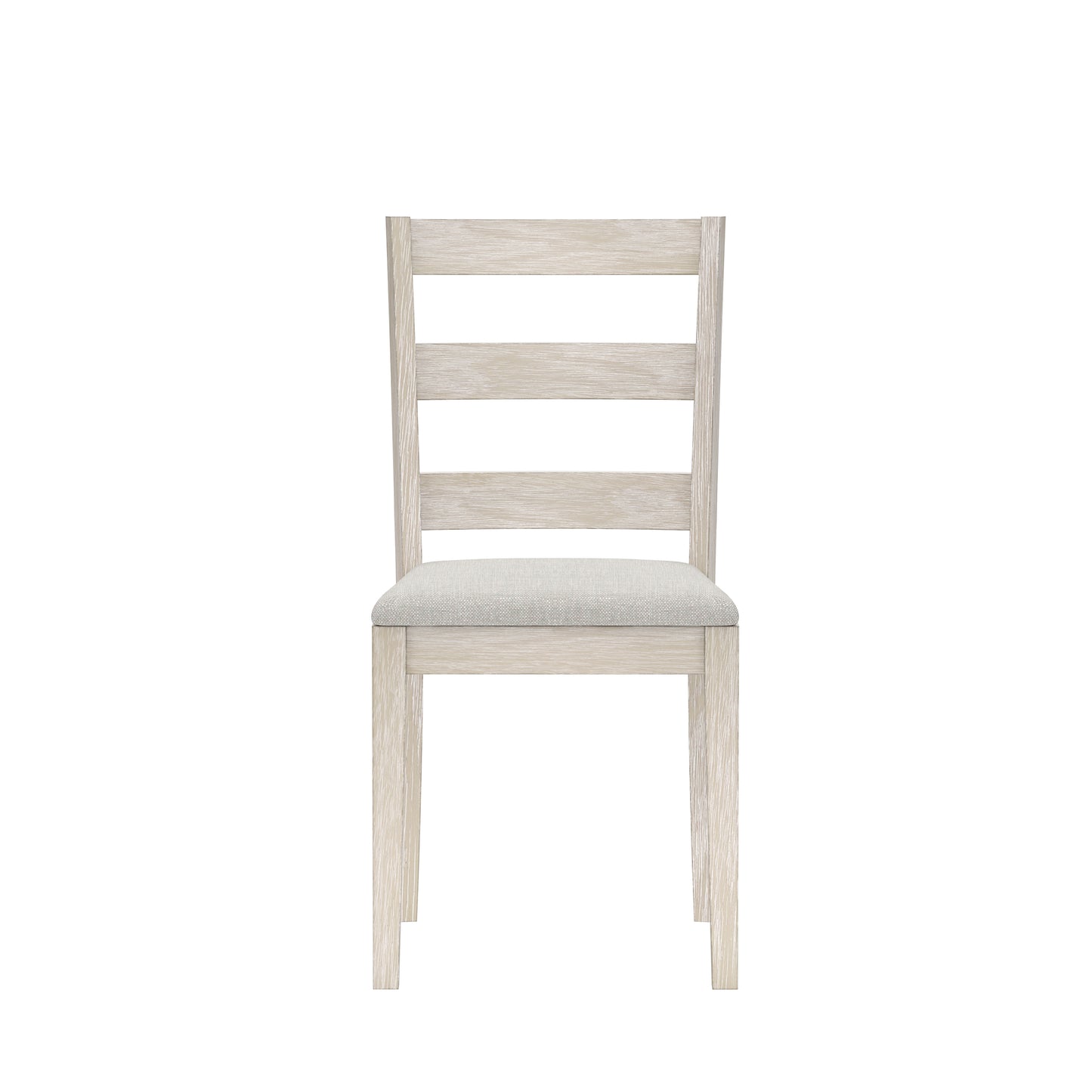 Hillsdale Furniture Spencer Wood Ladder Back Dining Chair, Set of 2, White Wire Brush