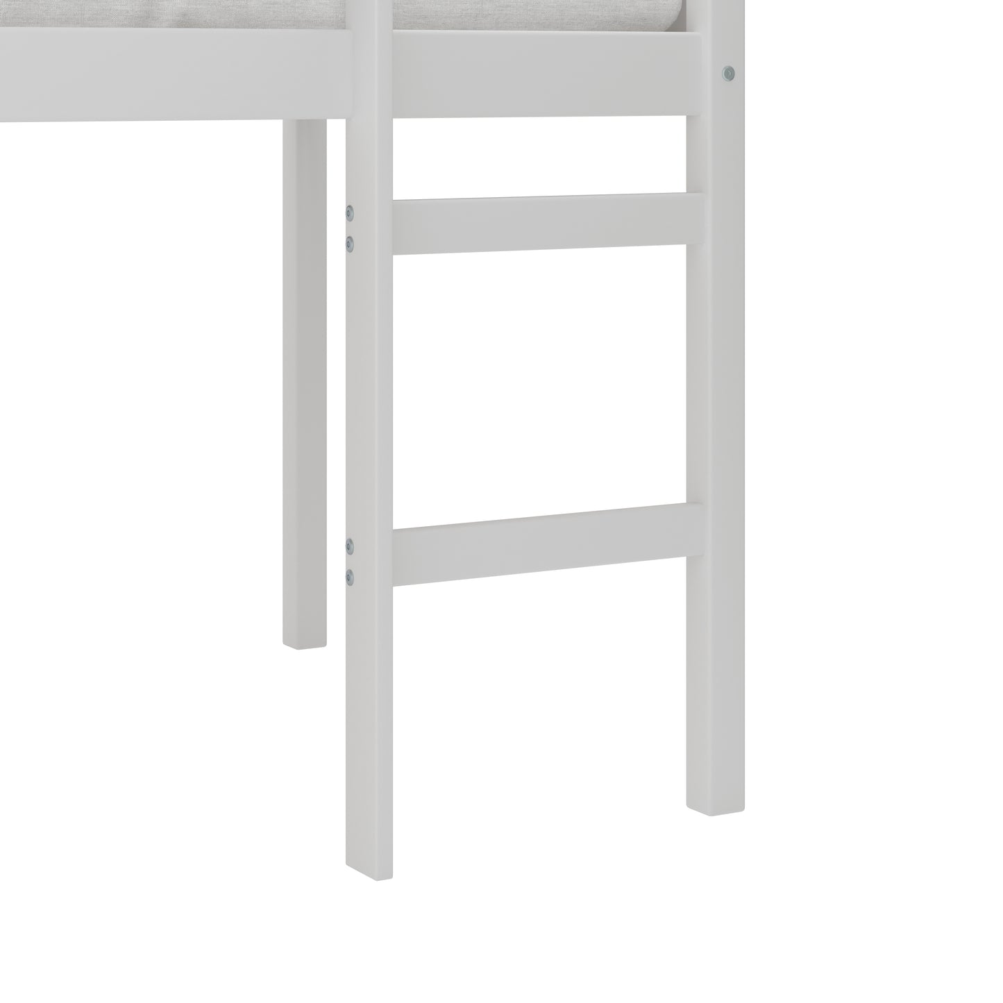 Living Essentials by Hillsdale Alexis Wood Arch Twin Loft Bed, White