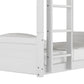 Living Essentials by Hillsdale Capri Wood Triple Bunk Bed, White