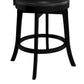 Hillsdale Furniture Van Draus Wood Counter Height Swivel Stool, Black