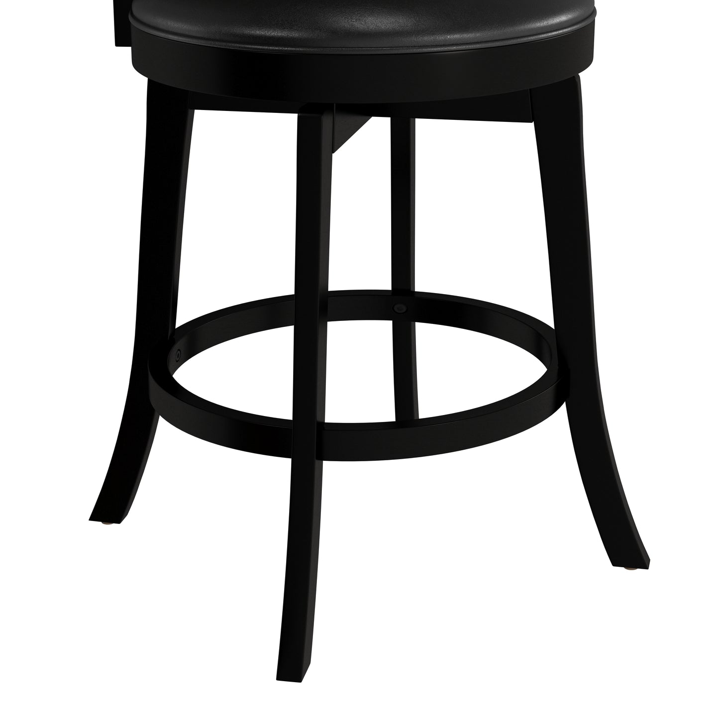 Hillsdale Furniture Van Draus Wood Counter Height Swivel Stool, Black