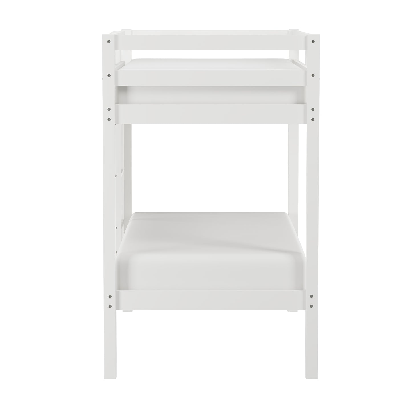 Hillsdale Kids and Teen Caspian Twin Over Twin Bunk Bed, White