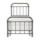 Hillsdale Furniture Kirkland Metal Twin Bed, Aged Pewter