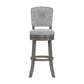 Hillsdale Furniture Santa Clara II Swivel Bar Height Stool, Antique Gray