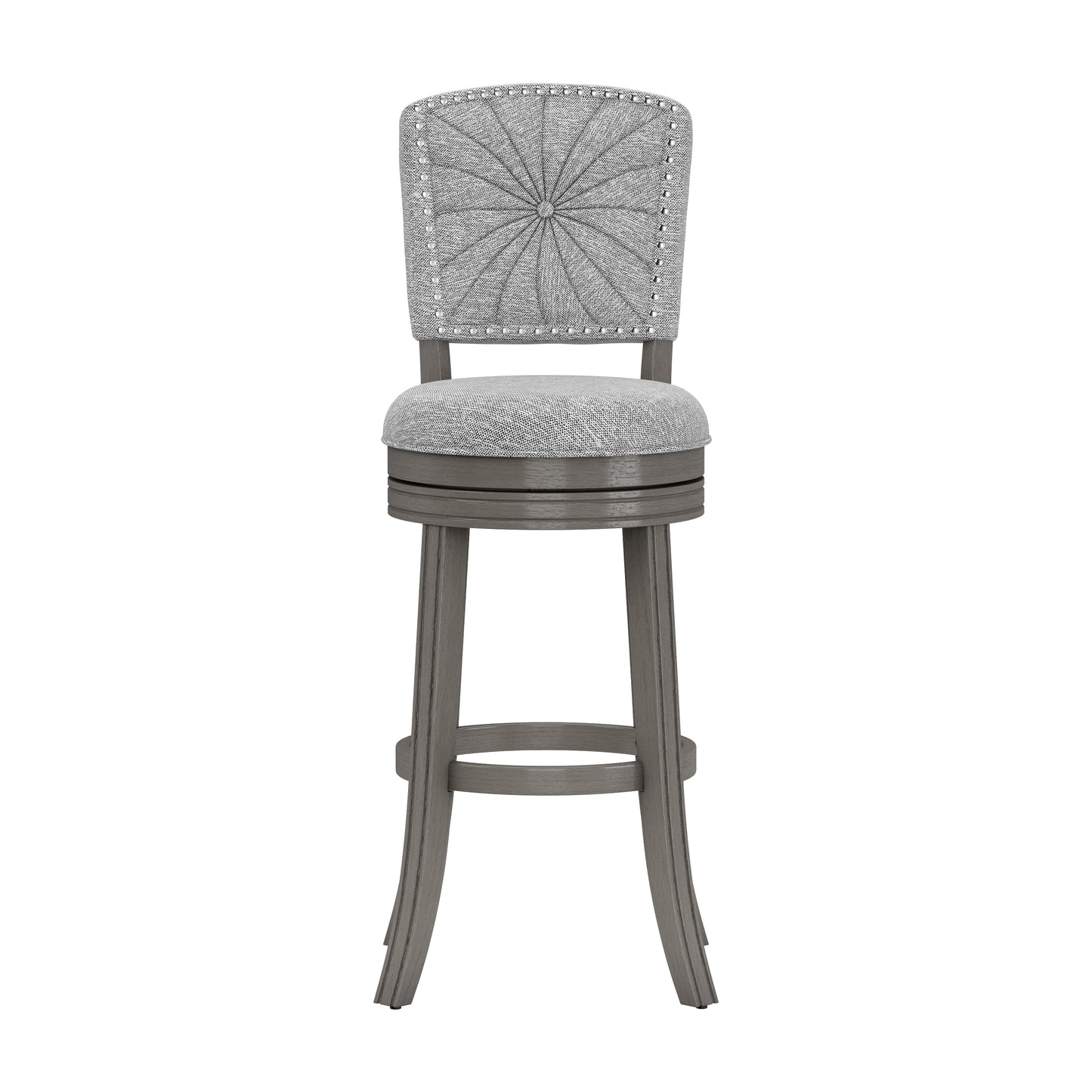 Hillsdale Furniture Santa Clara II Swivel Bar Height Stool, Antique Gray