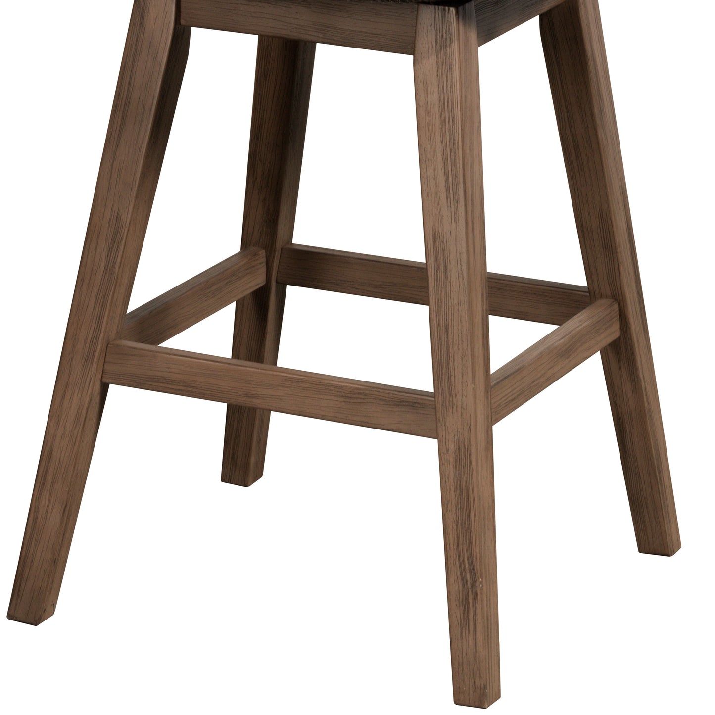 Hillsdale Furniture Lanning Wood Bar Height Swivel Stool, Weathered Brown