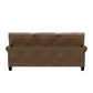 Hillsdale Furniture Barroway Upholstered Reversible Chaise Sectional, Antique Brown