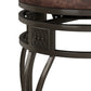 Hillsdale Furniture Montello Metal Bar Height Swivel Stool, Old Steel