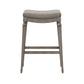 Hillsdale Furniture Vetrina Wood Backless Counter Height Stool, Weathered Gray