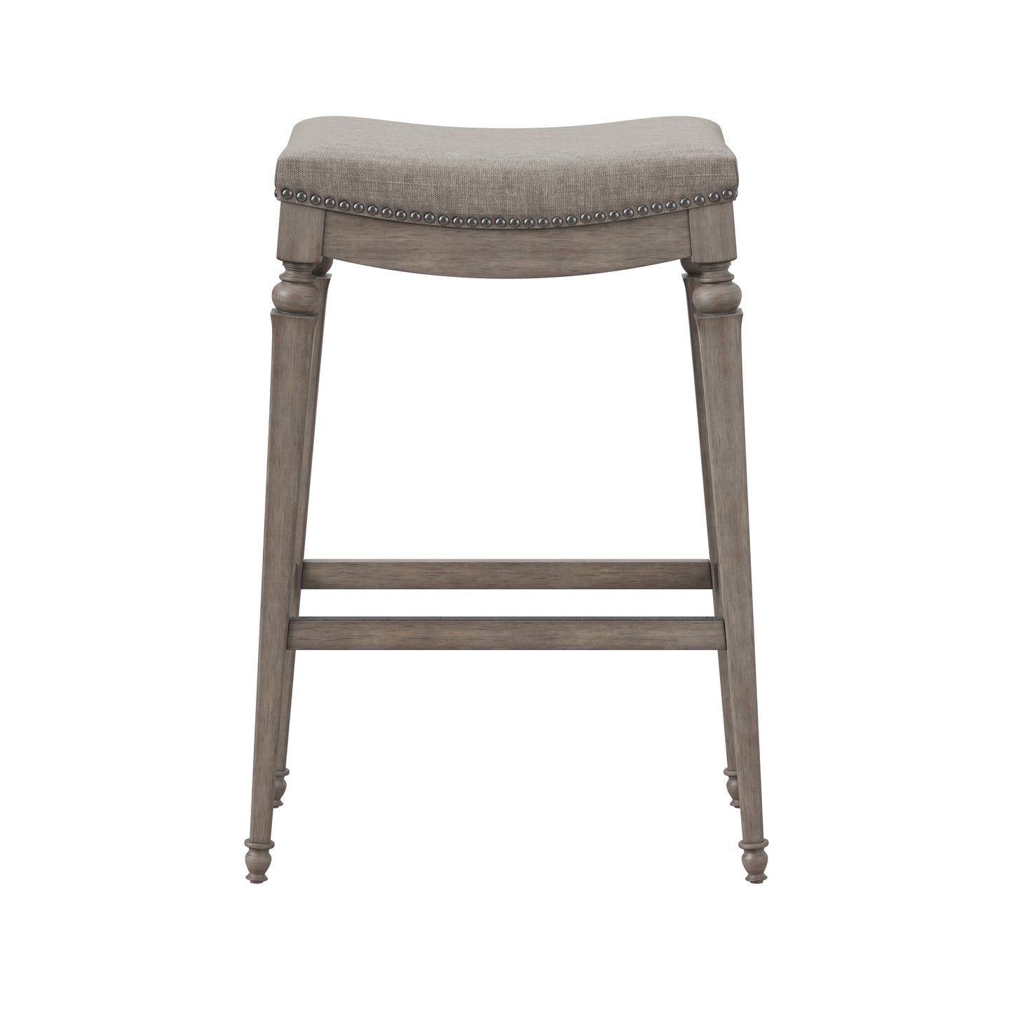 Hillsdale Furniture Vetrina Wood Backless Counter Height Stool, Weathered Gray