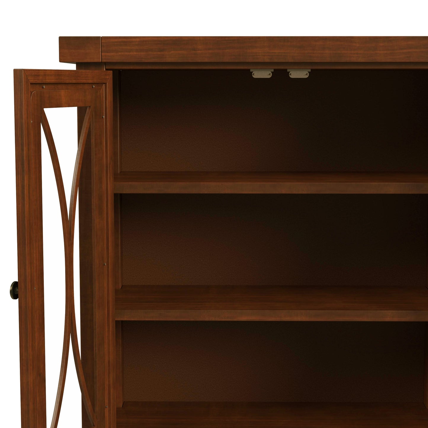 Hillsdale Furniture Bayside Wood 2 Door Console Cabinet, Rustic Mahogany