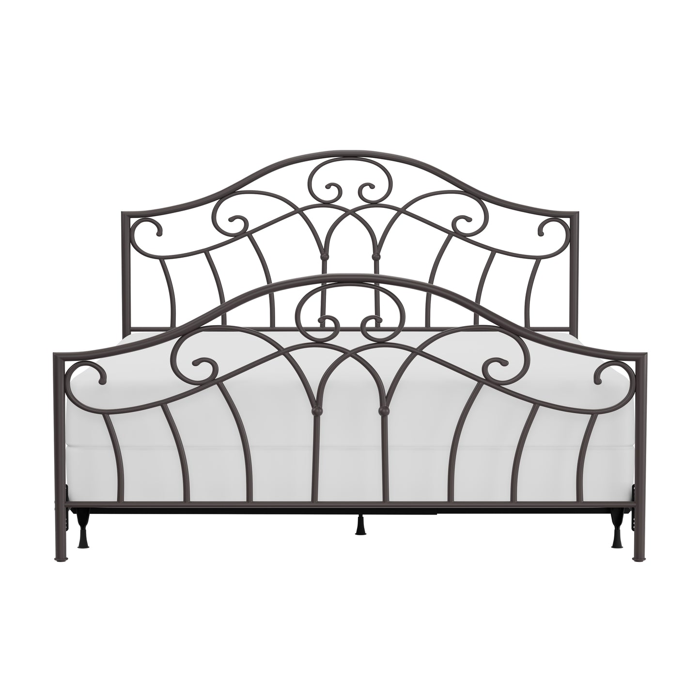 Hillsdale Furniture Josephine King Metal Bed, Metallic Brown