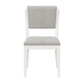 Hillsdale Furniture Clarion Wood and Upholstered Dining Chairs, Set of 2, Sea White