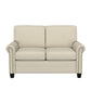 Hillsdale Furniture Barroway Upholstered Loveseat, Beige