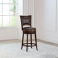 Hillsdale Furniture Lockefield Wood Counter Height Swivel Stool, Brown Cherry