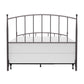 Hillsdale Furniture Warwick Queen Metal Bed with Frame, Gray Bronze