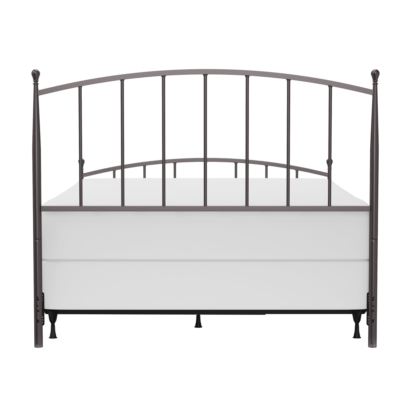 Hillsdale Furniture Warwick Queen Metal Bed with Frame, Gray Bronze