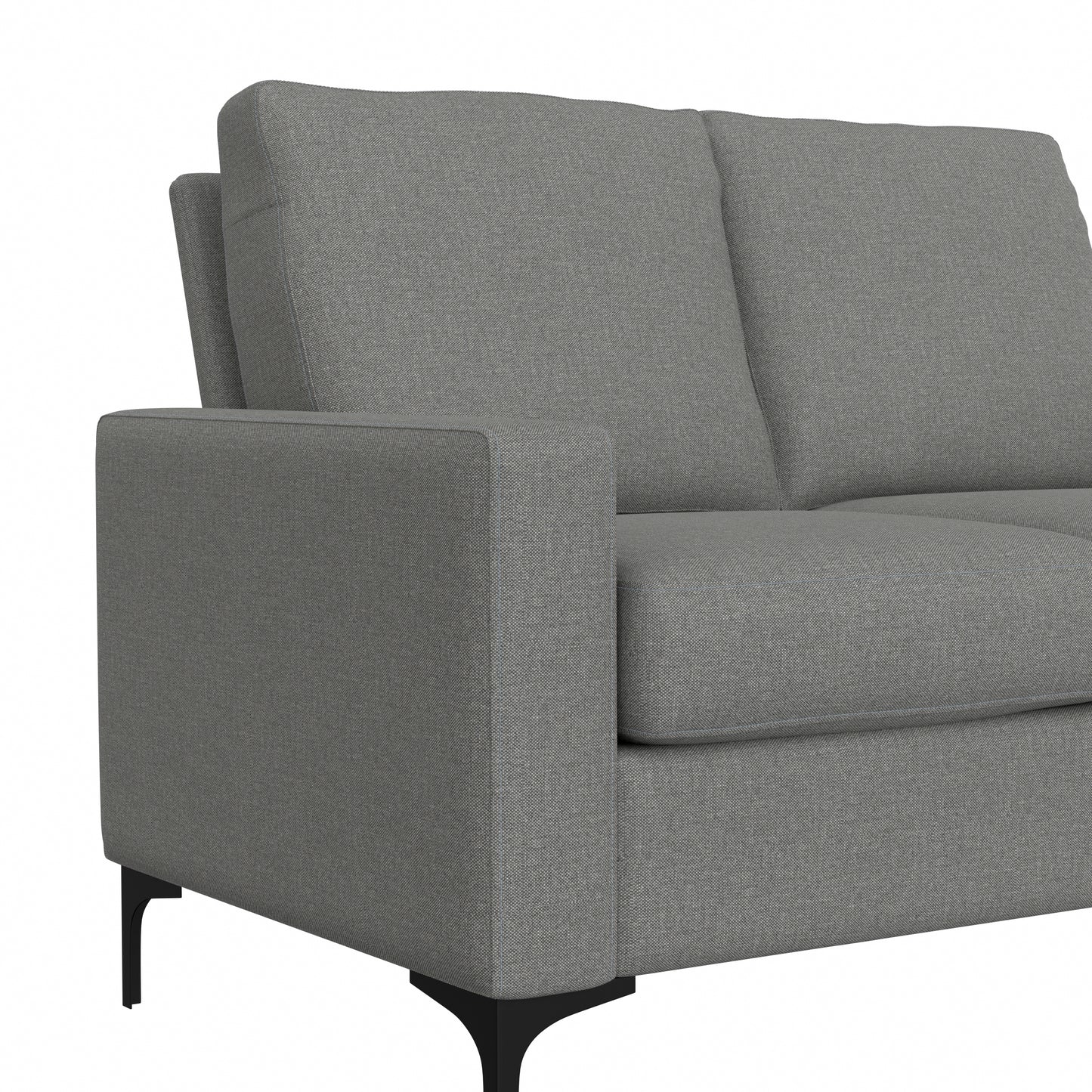 Hillsdale Furniture Matthew Upholstered Loveseat, Smoke