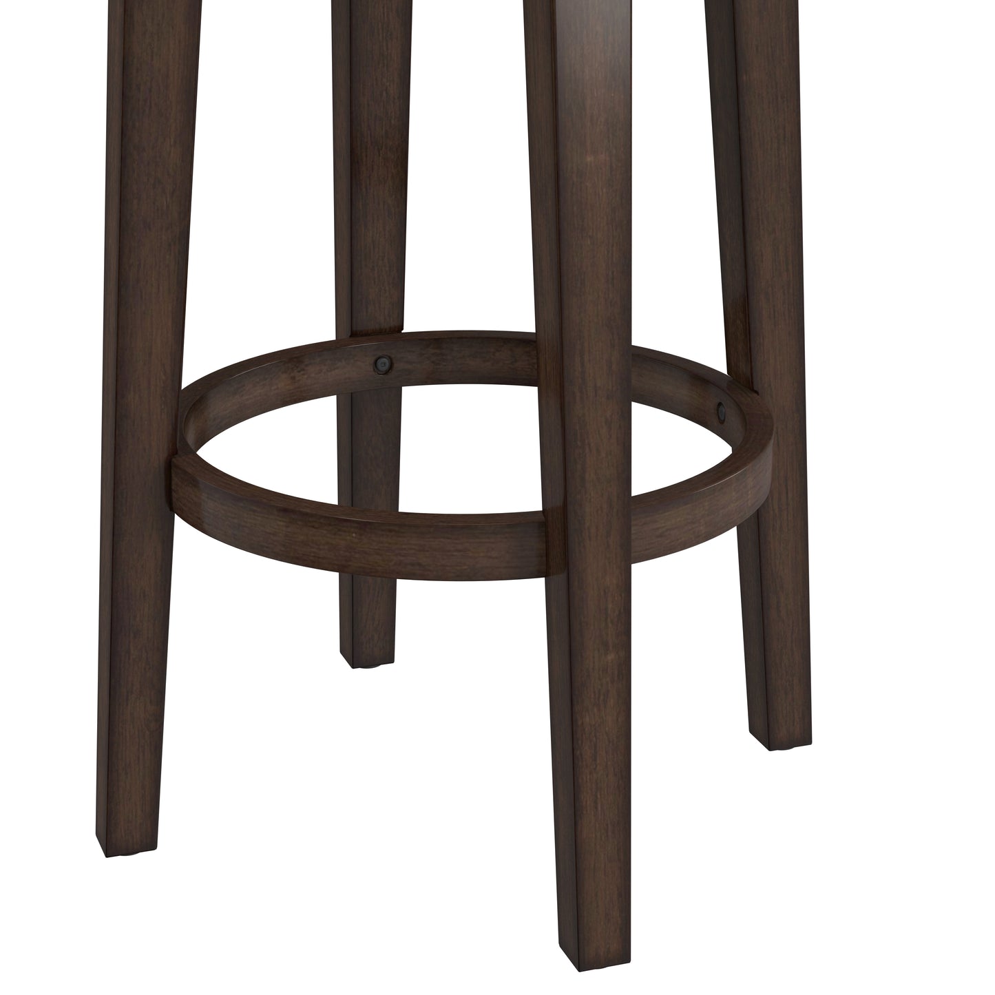 Hillsdale Furniture Krauss Wood Backless Bar Height Swivel Stool, Dark Brown