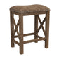 Hillsdale Furniture Willow Bend Wood Backless Counter Height Stool, Set of 2, Antique Brown Walnut