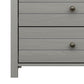 Living Essentials by Hillsdale Harmony Wood 6 Drawer Dresser, Gray