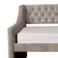 Hillsdale Furniture Jaylen Upholstered Twin Daybed, Silver Gray