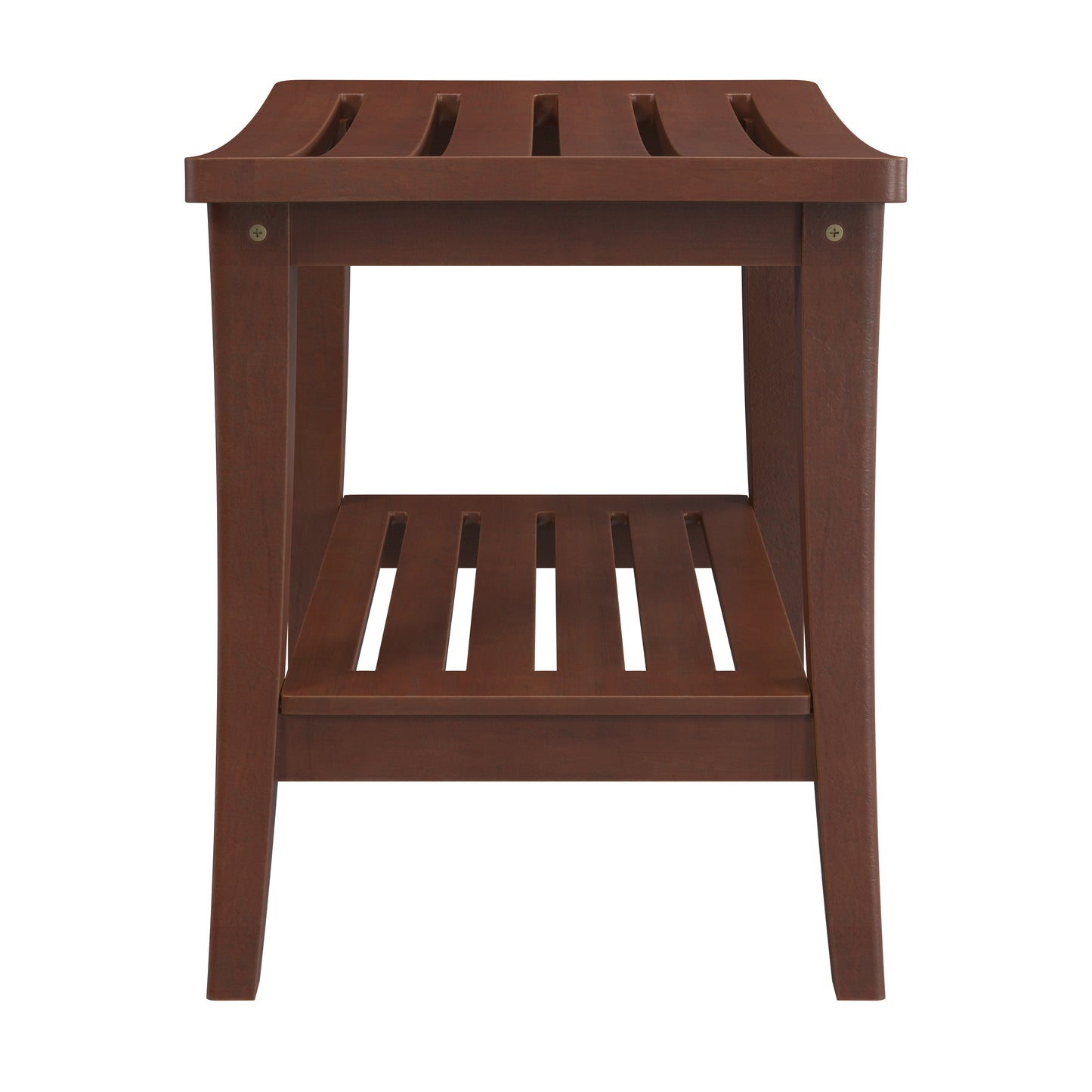 Hillsdale Furniture Preston Walnut Acacia Wood Shower Stool