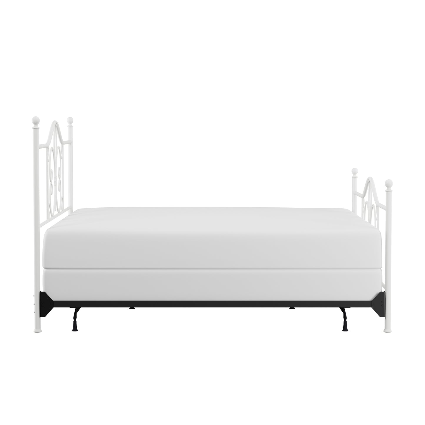 Hillsdale Furniture Ruby King Metal Bed, Textured White