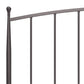 Hillsdale Furniture Warwick King Metal Bed, Gray Bronze