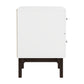 Living Essentials by Hillsdale Kincaid Wood 2 Drawer Nightstand, Matte White