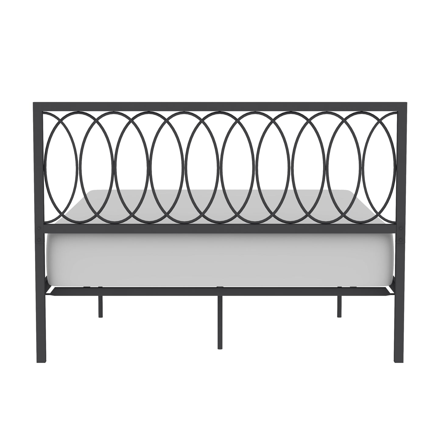 Hillsdale Furniture Naomi Queen Metal Bed, Gray