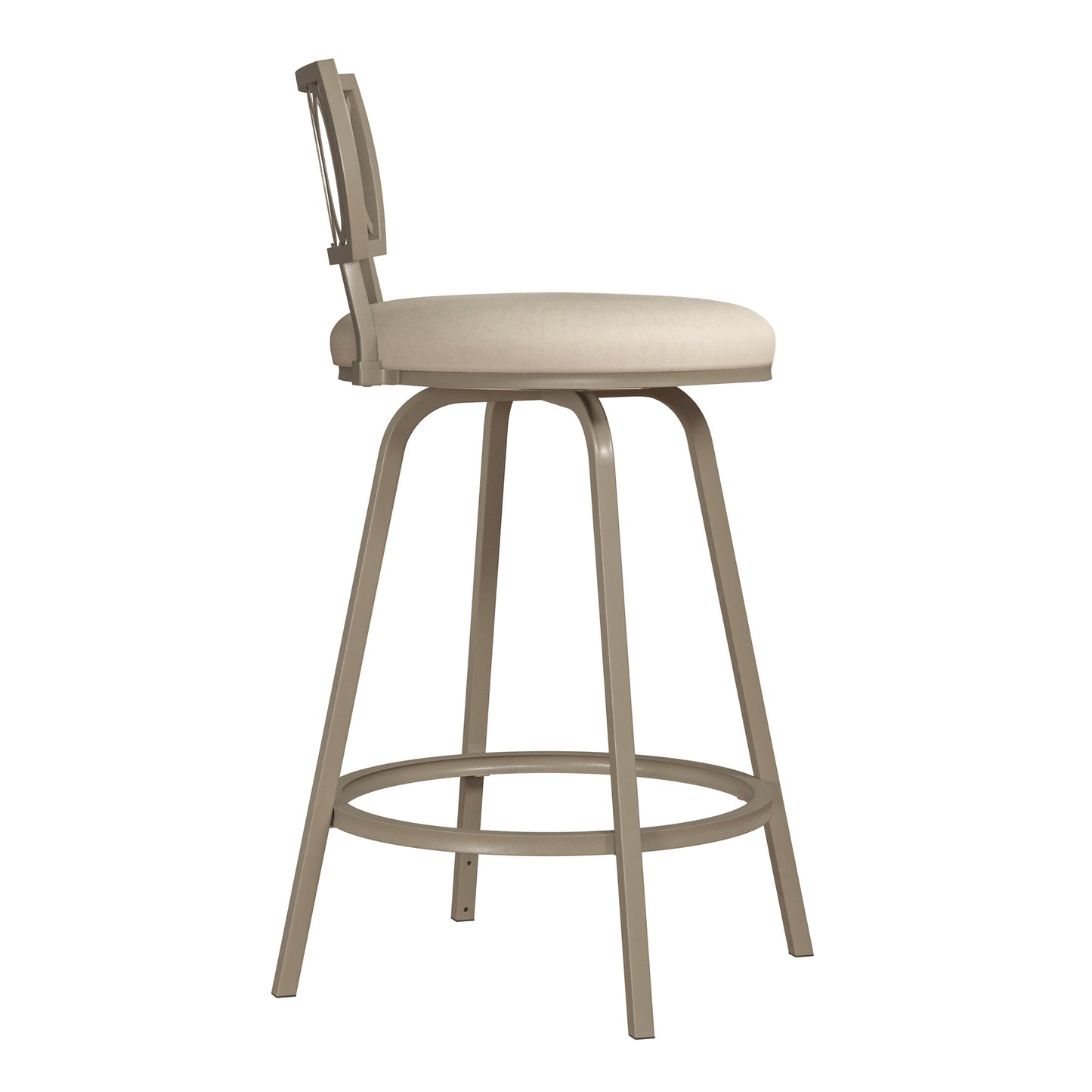 Hillsdale Furniture Canal Street Metal Adjustable Height Stool, Champagne Gold