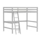 Hillsdale Kids and Teen Caspian Full Loft Bed, Gray