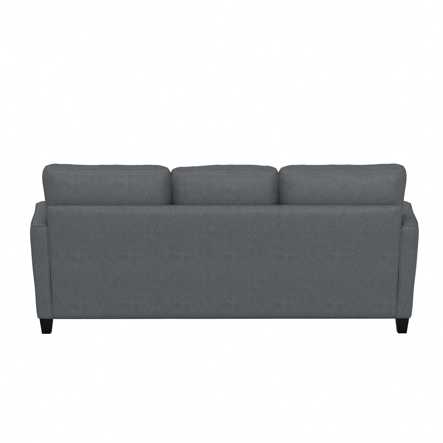 Living Essentials by Hillsdale Grant River Upholstered Sofa with 2 Pillows, Gray