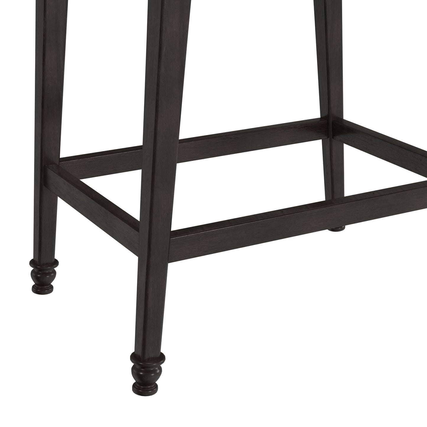 Hillsdale Furniture Vetrina Wood Backless Counter Height Stool, Black with Gold Rub