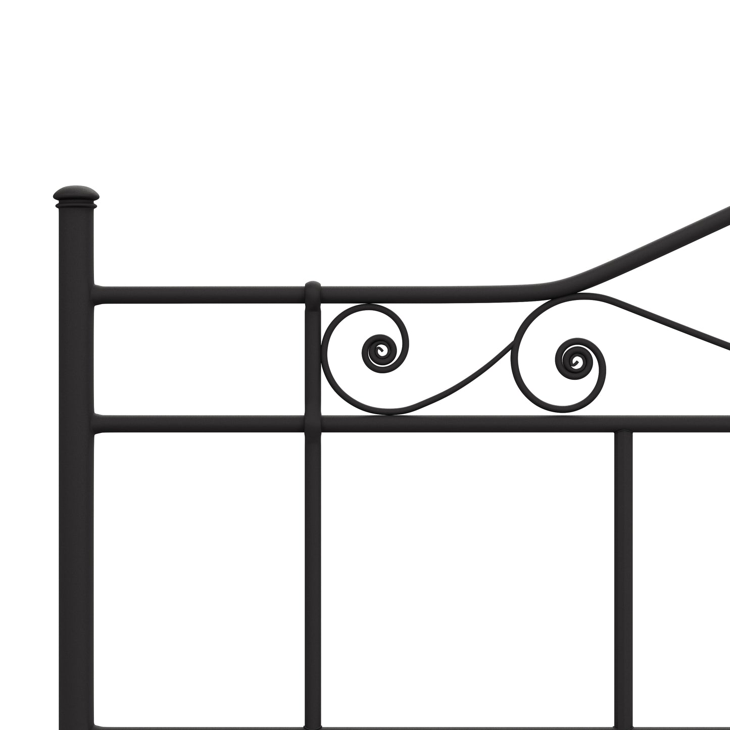 Hillsdale Furniture Harrison King Metal Headboard without Frame, Textured Black