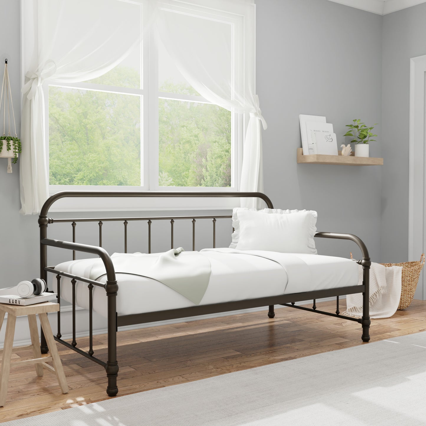 Hillsdale Furniture Kirkland Metal Twin Daybed, Dark Bronze