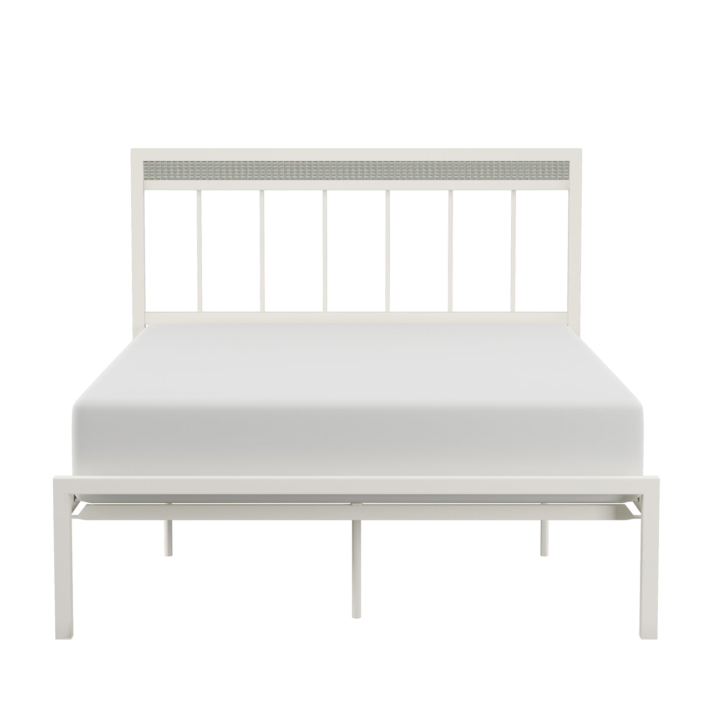 Hillsdale Furniture Serenity Metal Full Platform Bed, White