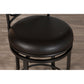 Hillsdale Furniture Trevelian Metal Swivel Bar Height Stool, Dark Coffee