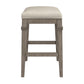 Hillsdale Furniture Arabella Wood Backless Counter Height Stool, Distressed Gray