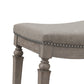 Hillsdale Furniture Vetrina Wood Backless Counter Height Stool, Weathered Gray