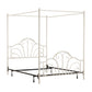 Hillsdale Furniture Dover Full Metal Canopy Bed, Cream